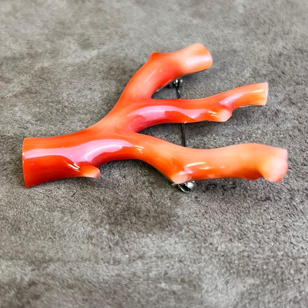 本珊瑚 珊瑚 枝珊瑚 さんご ブローチ 高知 総重量 12.7g