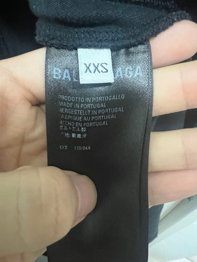 Balenciaga ブラック Tシャツ XXS
