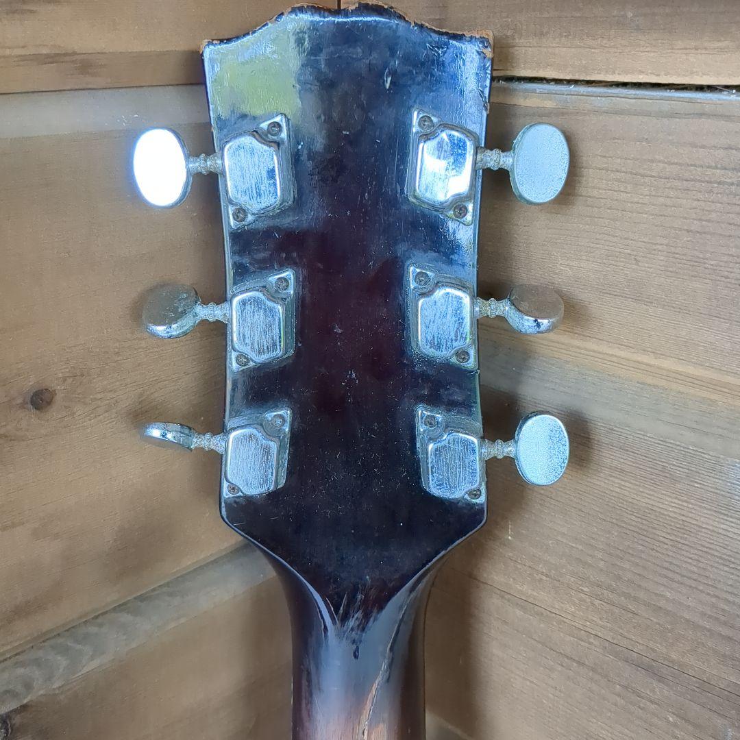 ジャンボアコースティックギター サンバースト 見事なバック 修復あり 本体のみ