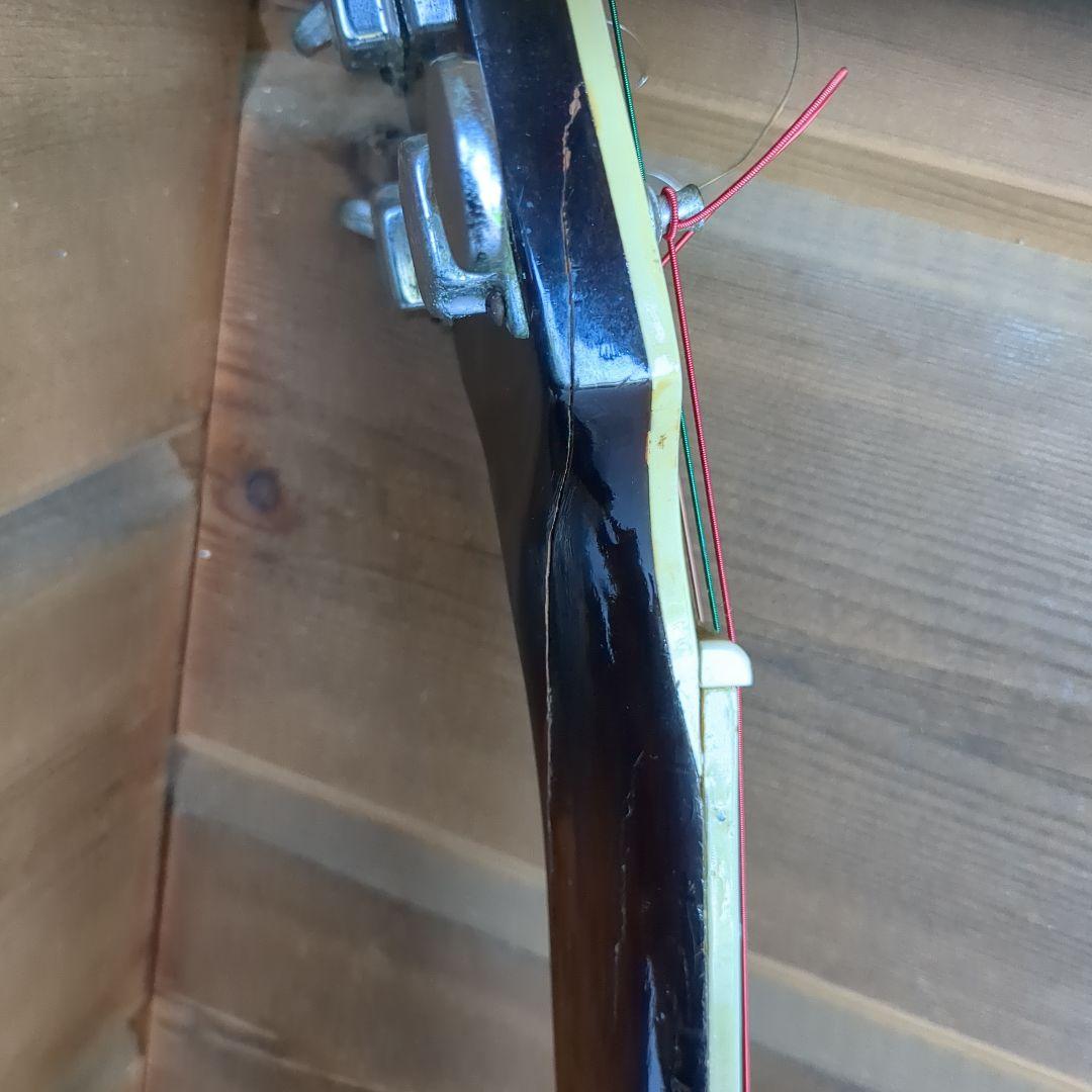 ジャンボアコースティックギター サンバースト 見事なバック 修復あり 本体のみ