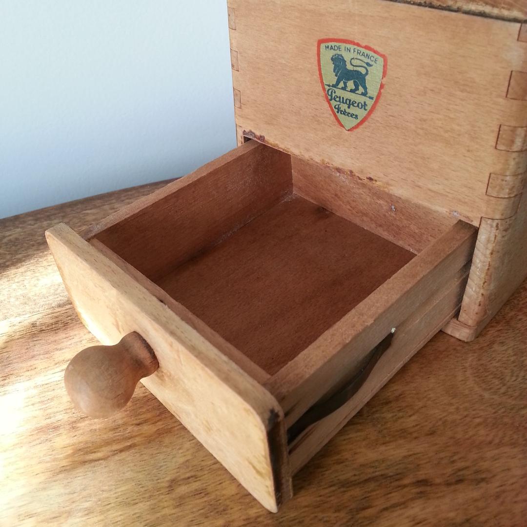 青 プジョー コーヒーミル フランス アンティーク