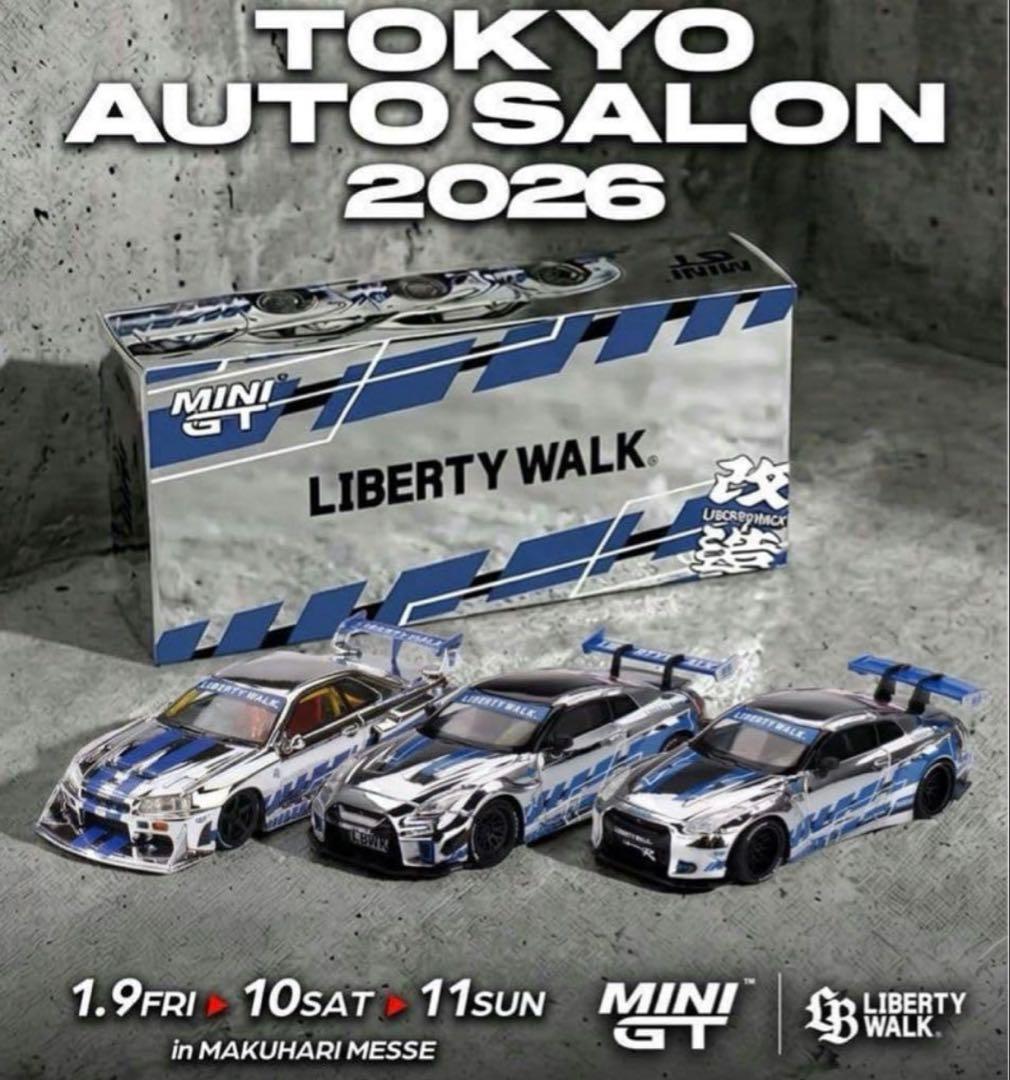 MINI GT リバティウォーク 東京オートサロン2026 限定 3台 LBWK