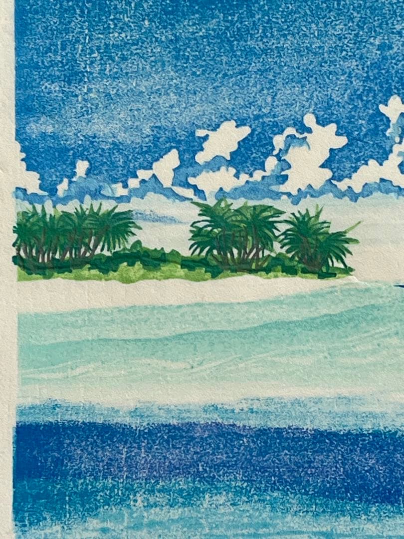 #『Southern blue 』　カノコダカラ貝