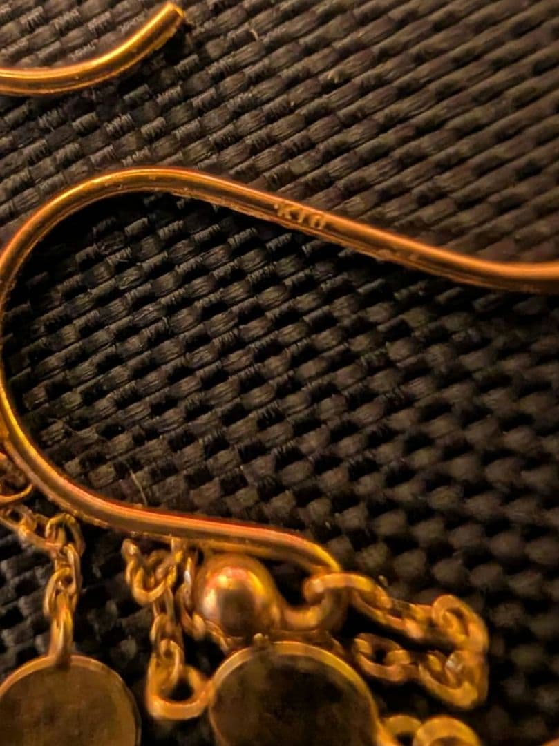 K10 ロングチェーン ピアス