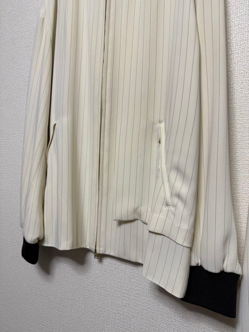 CULLNI 22SS ストライプ　MA-1 ブルゾン　スラックス　セットアップ