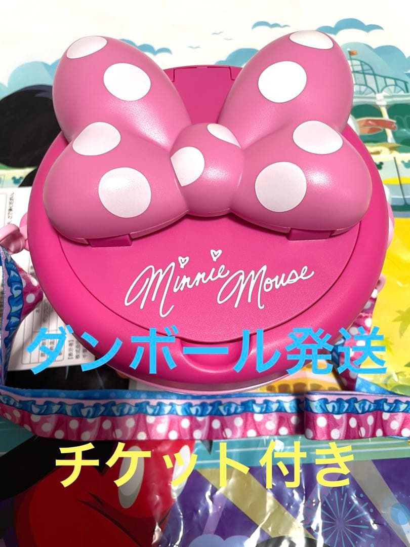 ミニーちゃん ポップコーンバケット リボン 新品 未使用 ディズニーランド