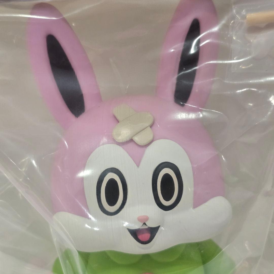 あのうさぎ ソフビフィギュア すがはらゆうた ピンク グリーン