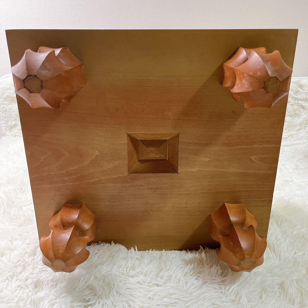 高級　囲碁盤 脚付き へそ有り 碁石・碁筒セット　厚さ 174ミリ 約5.6寸