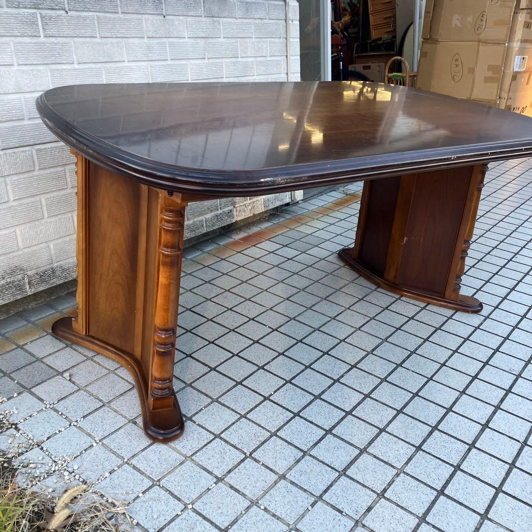 北欧レトロ カリモク 大型 木製ダイニングテーブル ビンテージ ヴィンテージ
