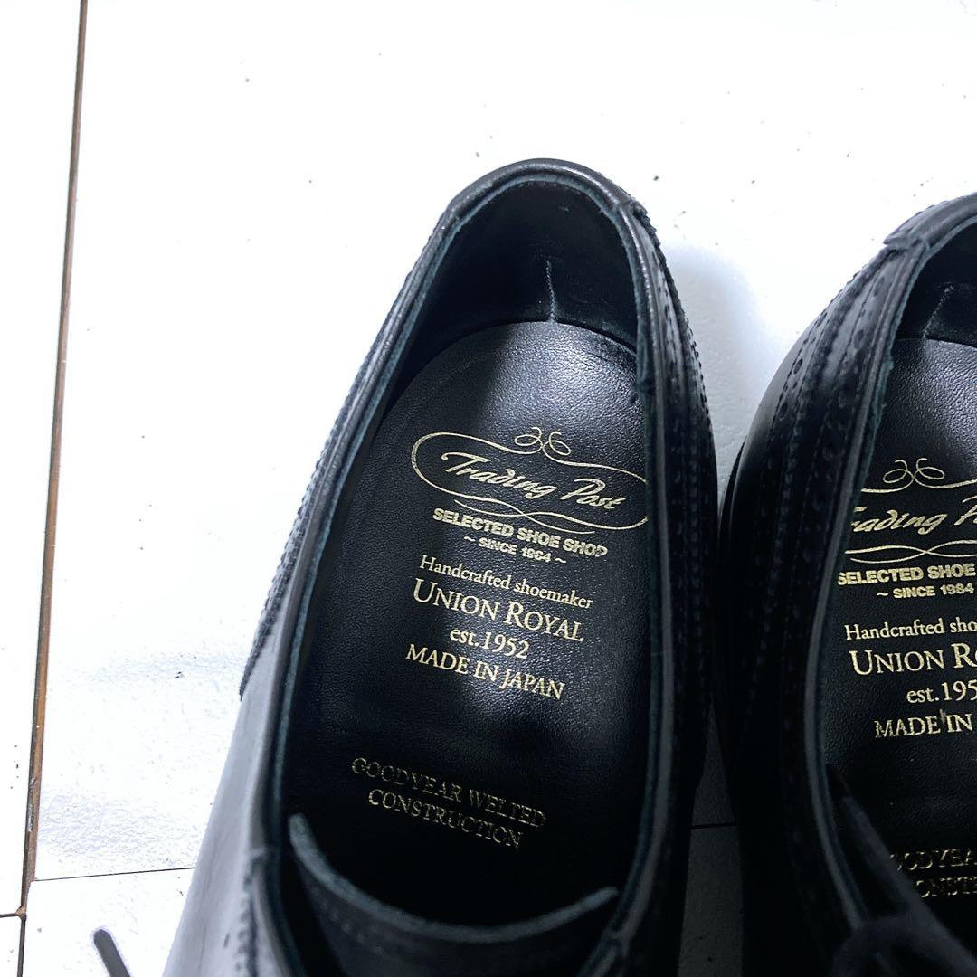 美品 トレーディングポスト ビジネスシューズ T602 撥水 本革 黒 26