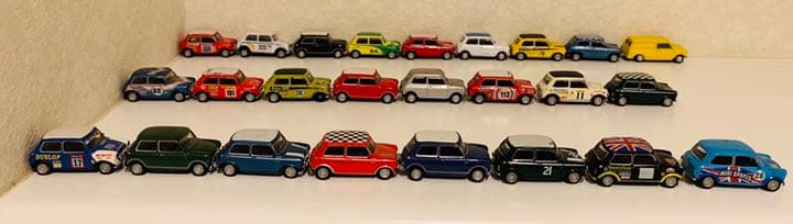 ミニクーパーのミニカー コレクション