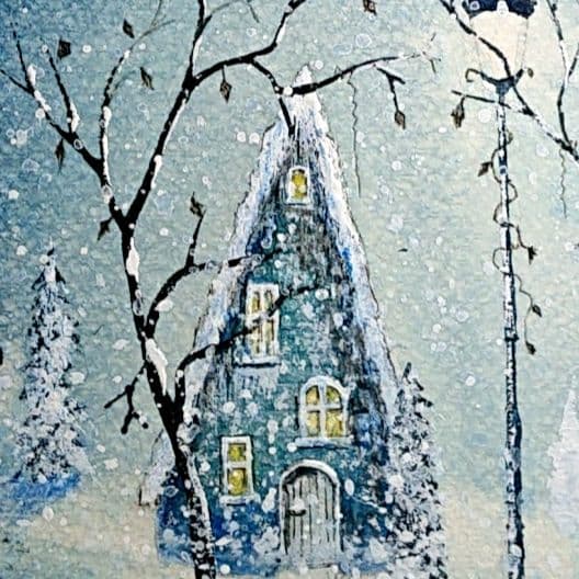 絵画 ★あつ★ 青の魔法 985 他1点原画 アート