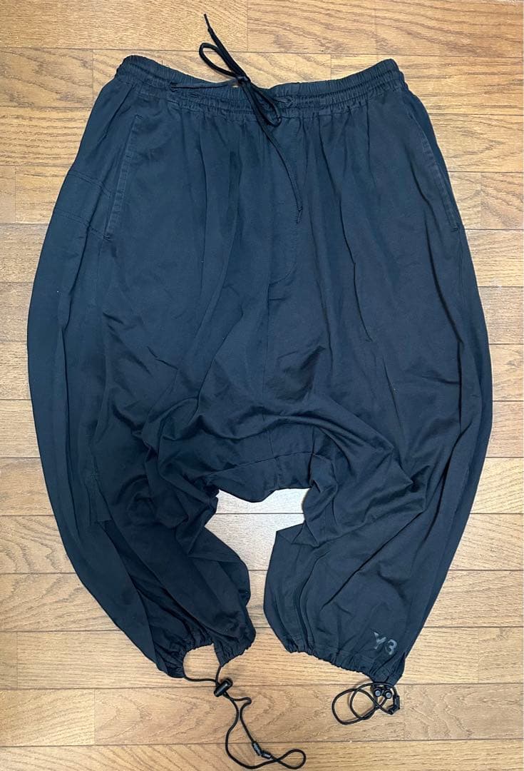 Y-3 サルエルパラシュートパンツ　ブラック　Mサイズ　ヨウジヤマモト