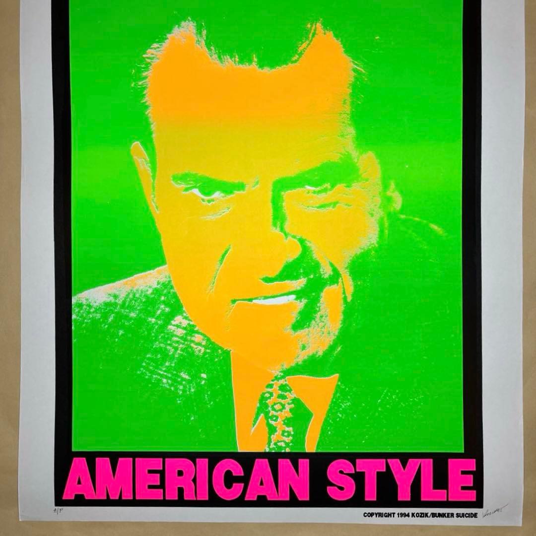 KOZIK LOVE AMERICAN STYLE シルクスクリーンポスター