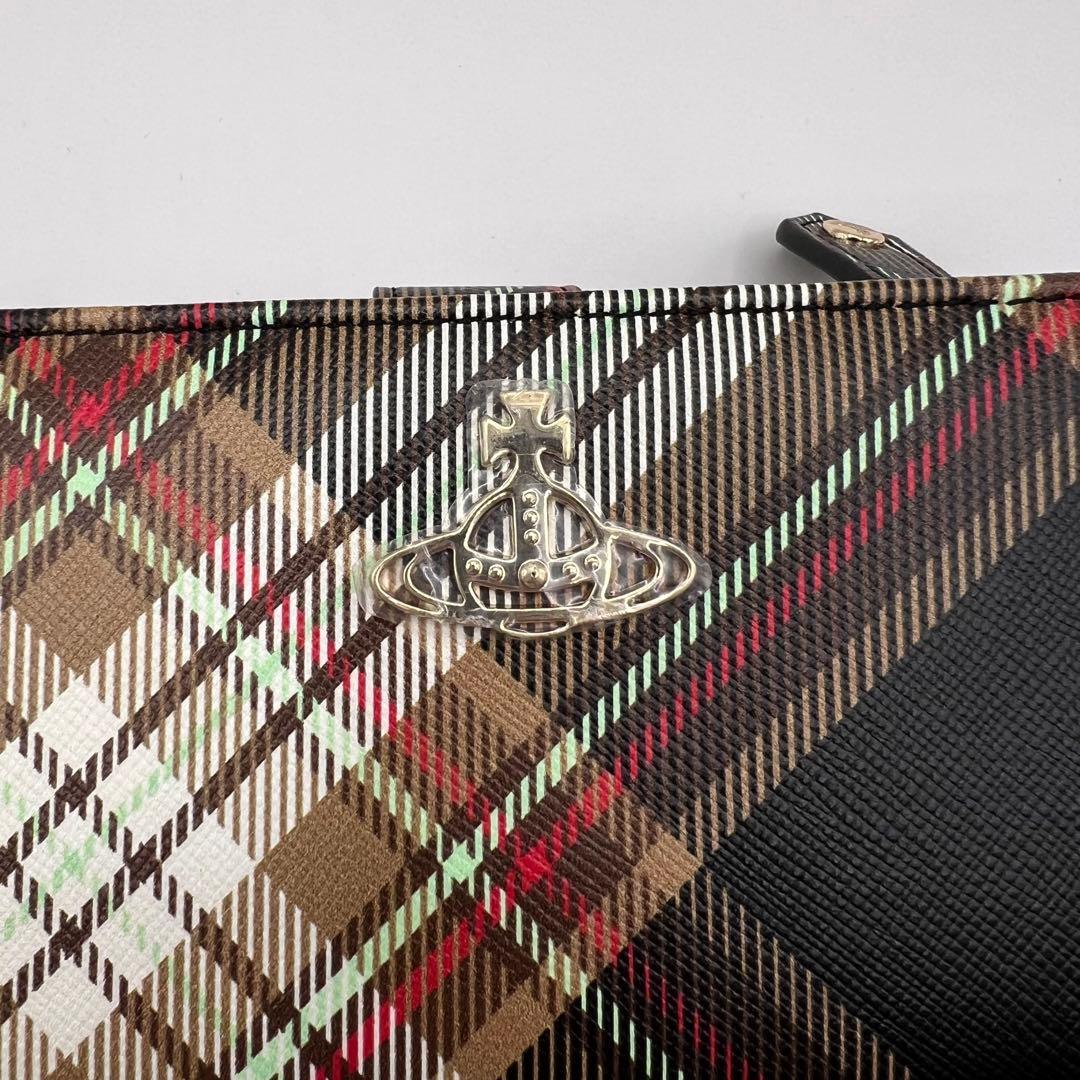 極美品 vivienne westwood 二つ折り財布　ダービー　チェック