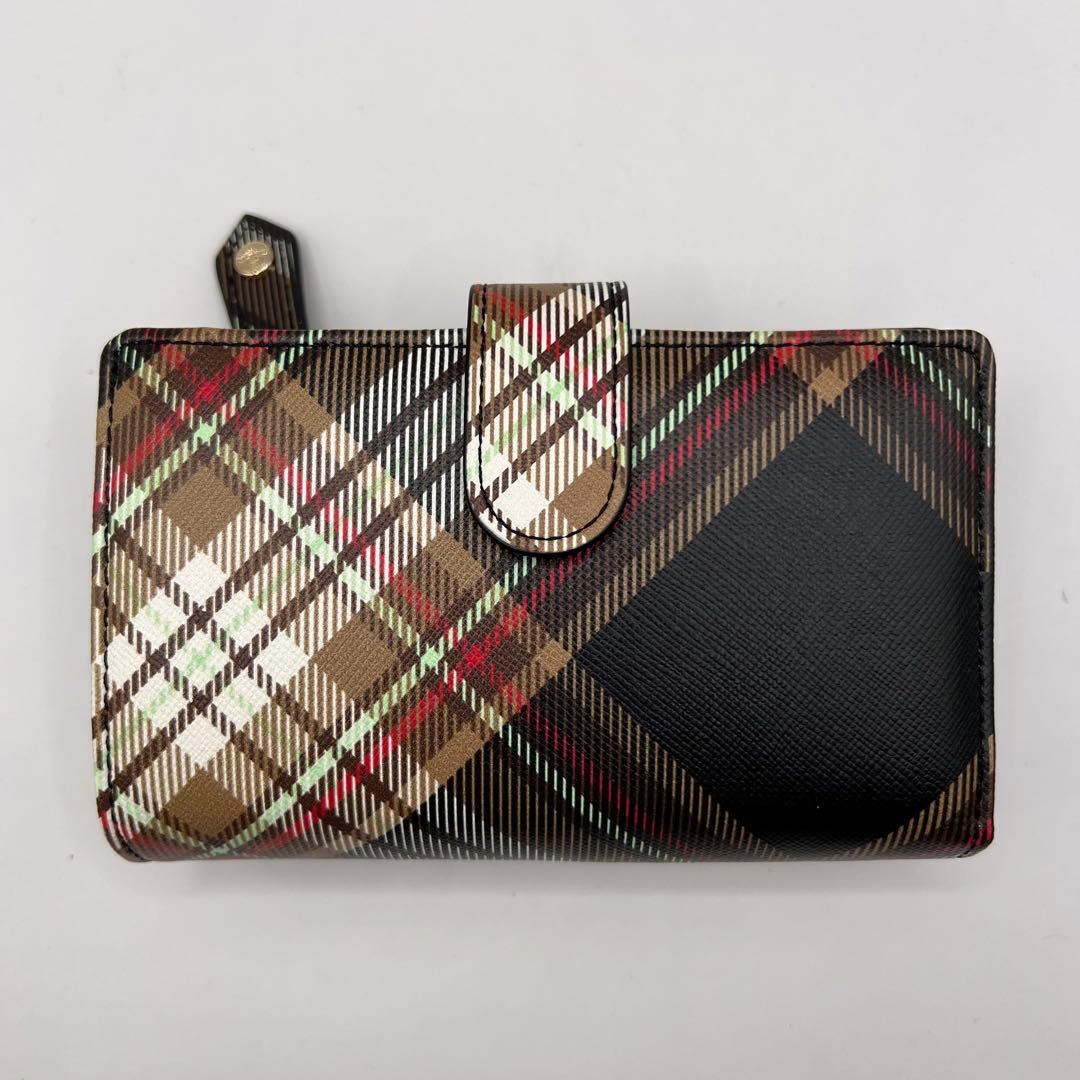 極美品 vivienne westwood 二つ折り財布　ダービー　チェック