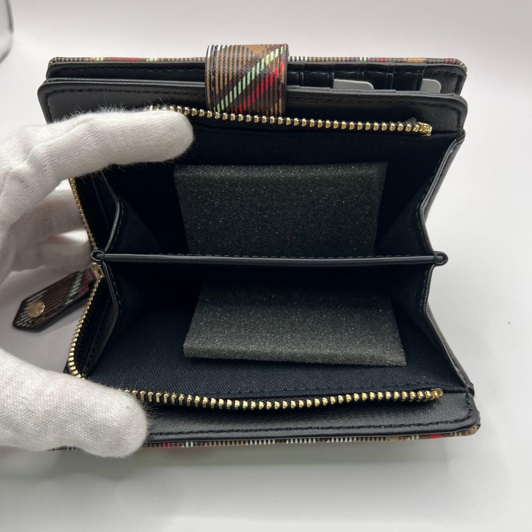 極美品 vivienne westwood 二つ折り財布　ダービー　チェック