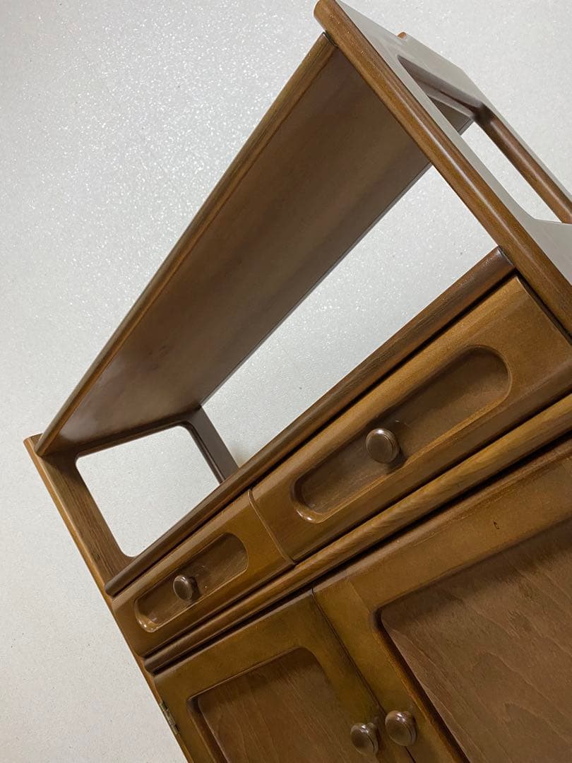 【カリモク】電話台　キャビネット　棚