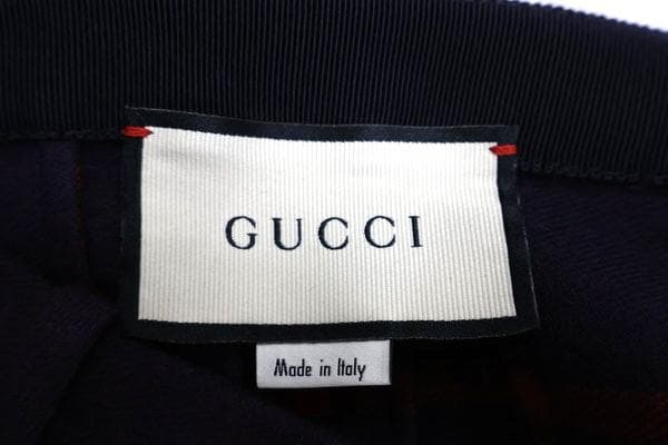 【未使用】GUCCI　グッチ　GG　ロゴ　スカート　サイズ44　パープル×レッド