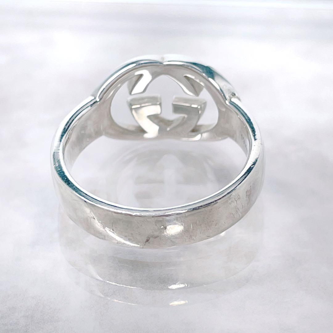GUCCI シルバー925 Gロゴ　リング 19　インターロッキングG
