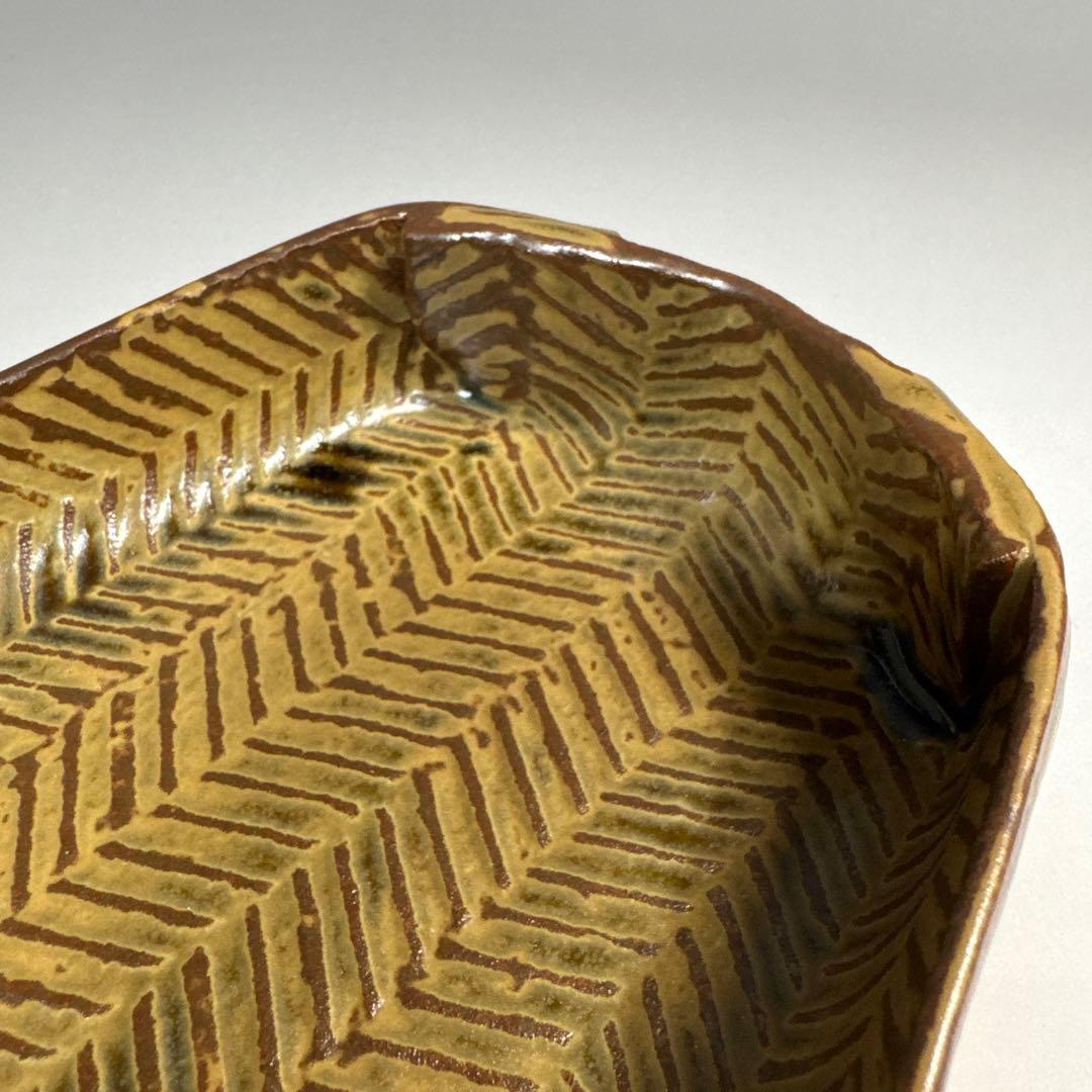 茶道具　懐石道具　箕向付　五客　太古窯　今井雄基 造　向付