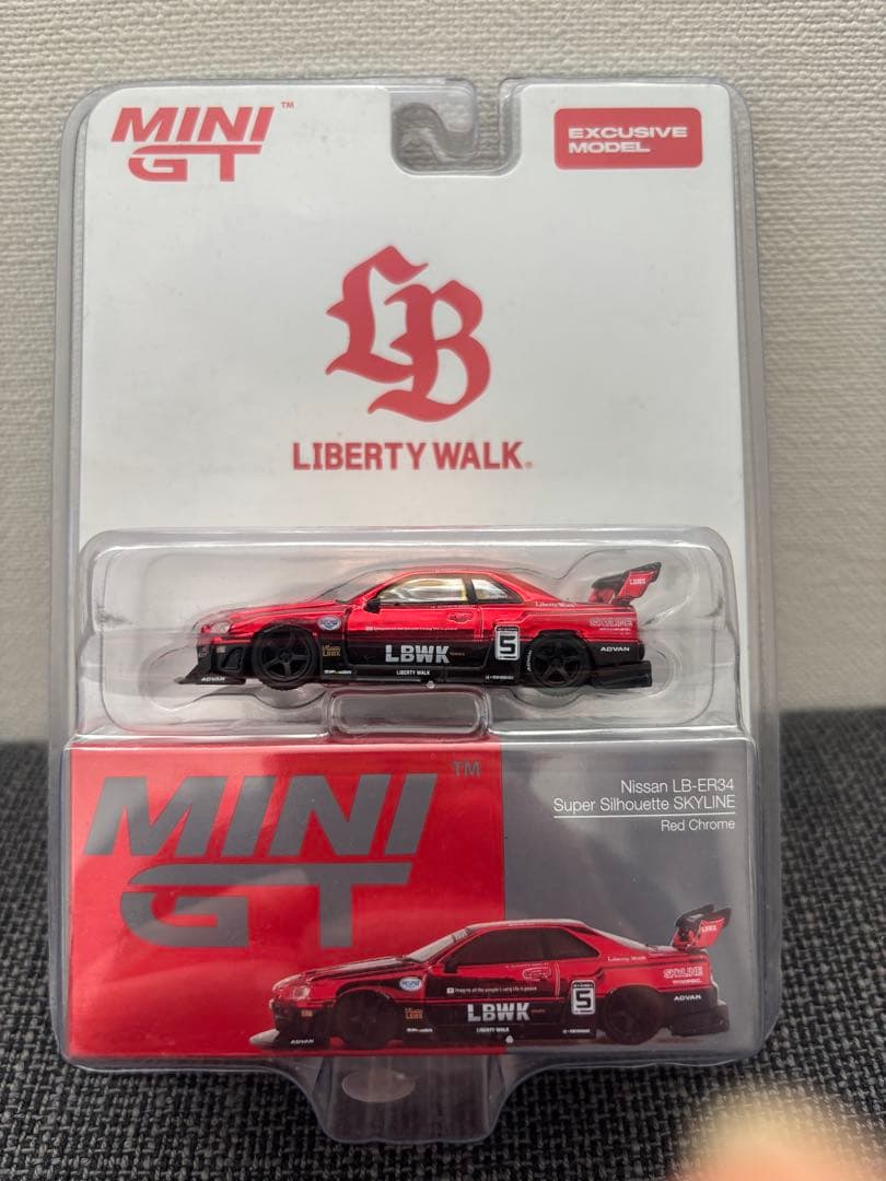 MINI GT Nissan LB-ER34 レッドブラジルコンベンション