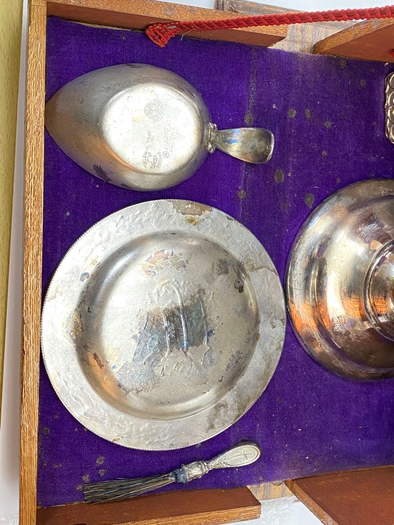 1890年代 カトリック聖具 Sick Call Outfit 縦型祭壇