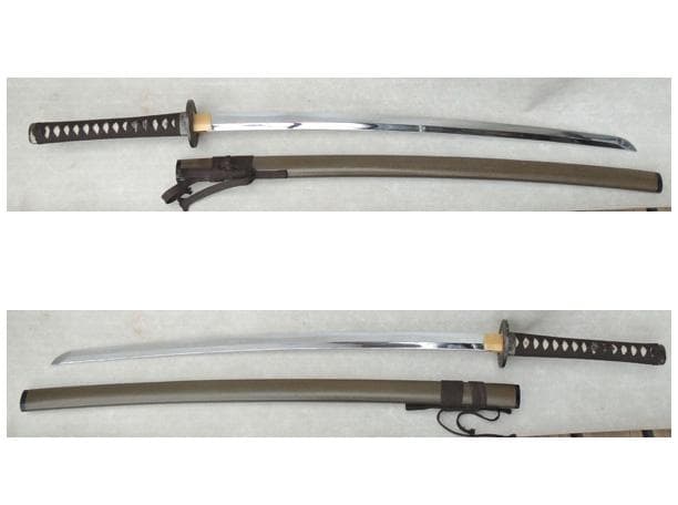 ★ 日本刀大刀　模造刀 唐獅子牡丹 ★ 金属製　武具 刀装具 居合刀