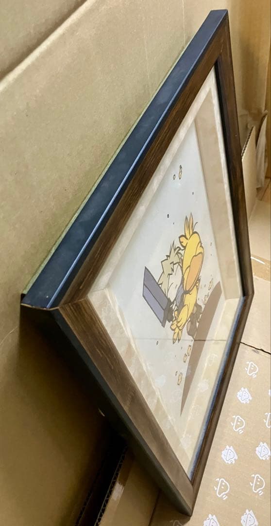 天野喜孝 絵画 キュートシリーズ「なかま」クラウド&チョコボ