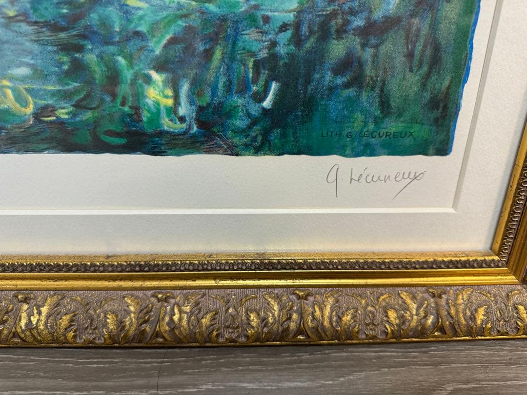 クロード・モネ Claude Monet 緑の反映 (睡蓮リトグラフ)あずま工芸