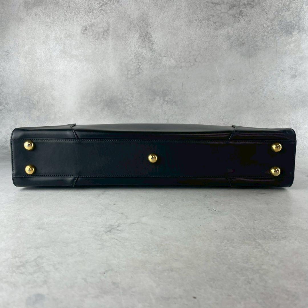 Vivian Westwood　ブラック　レザー　ビジネスバッグ　オーブ