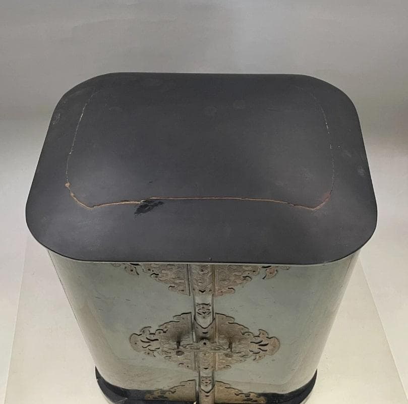 仏教美術 時代物 木彫り 弘法大師像 厨子入り 空海 仏像 骨董 古玩