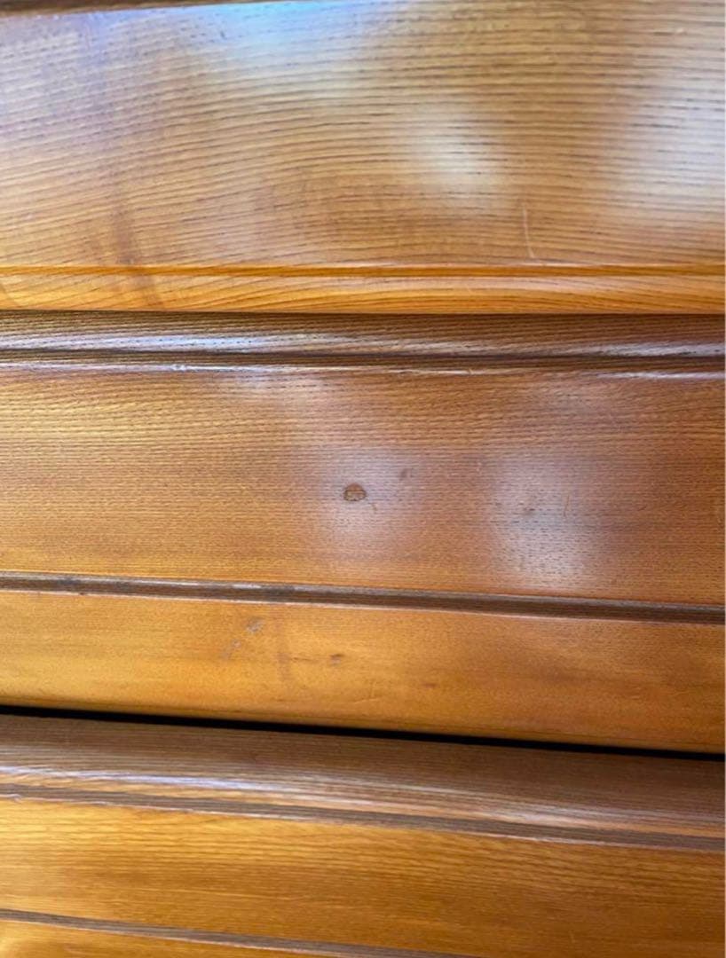 着物収納棚4段 着物箪笥　婚礼箪笥 和ダンス 大川家具　レトロ　木目調