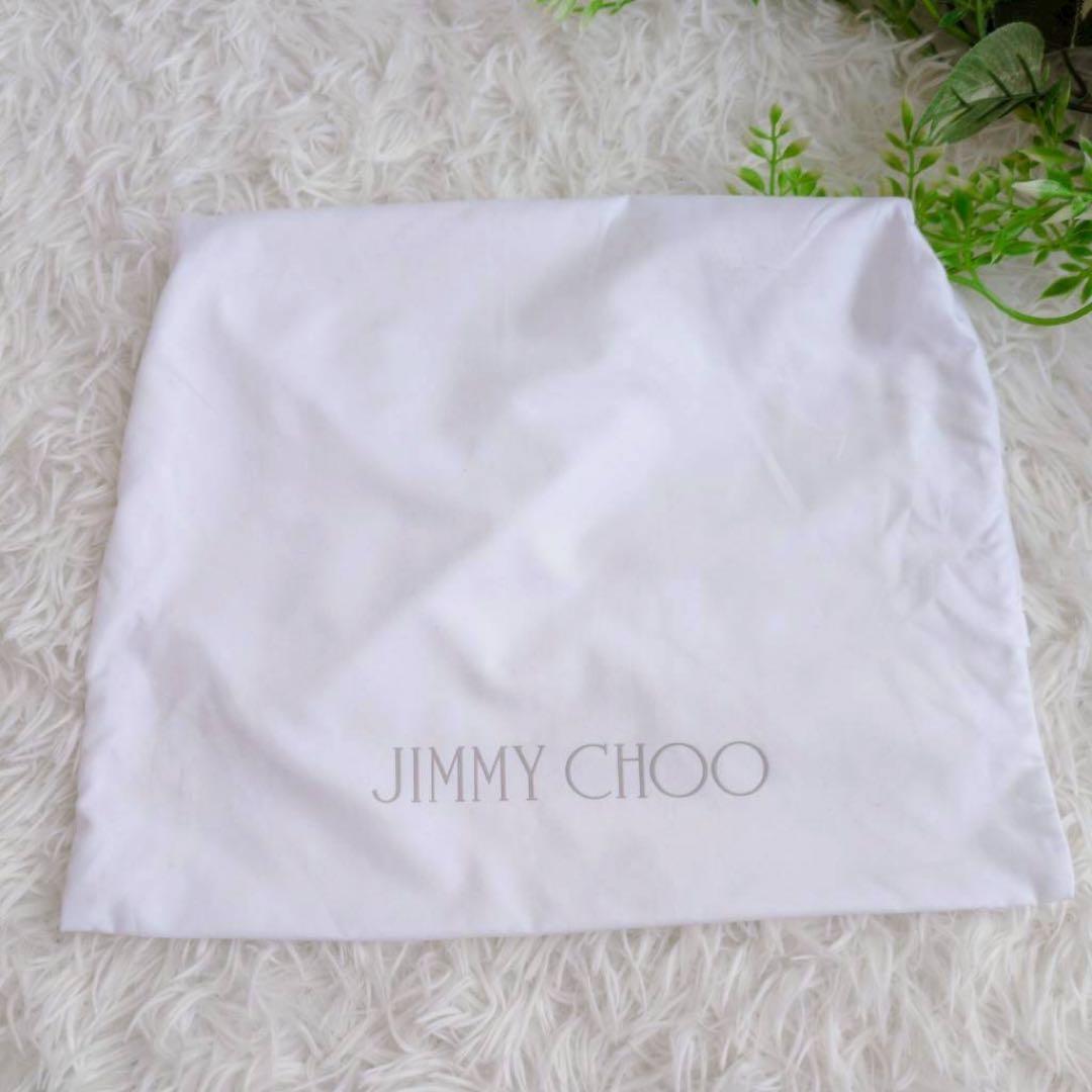 ジミーチュウ スパンコール グリッター シャンパンゴールド パーティーバッグ