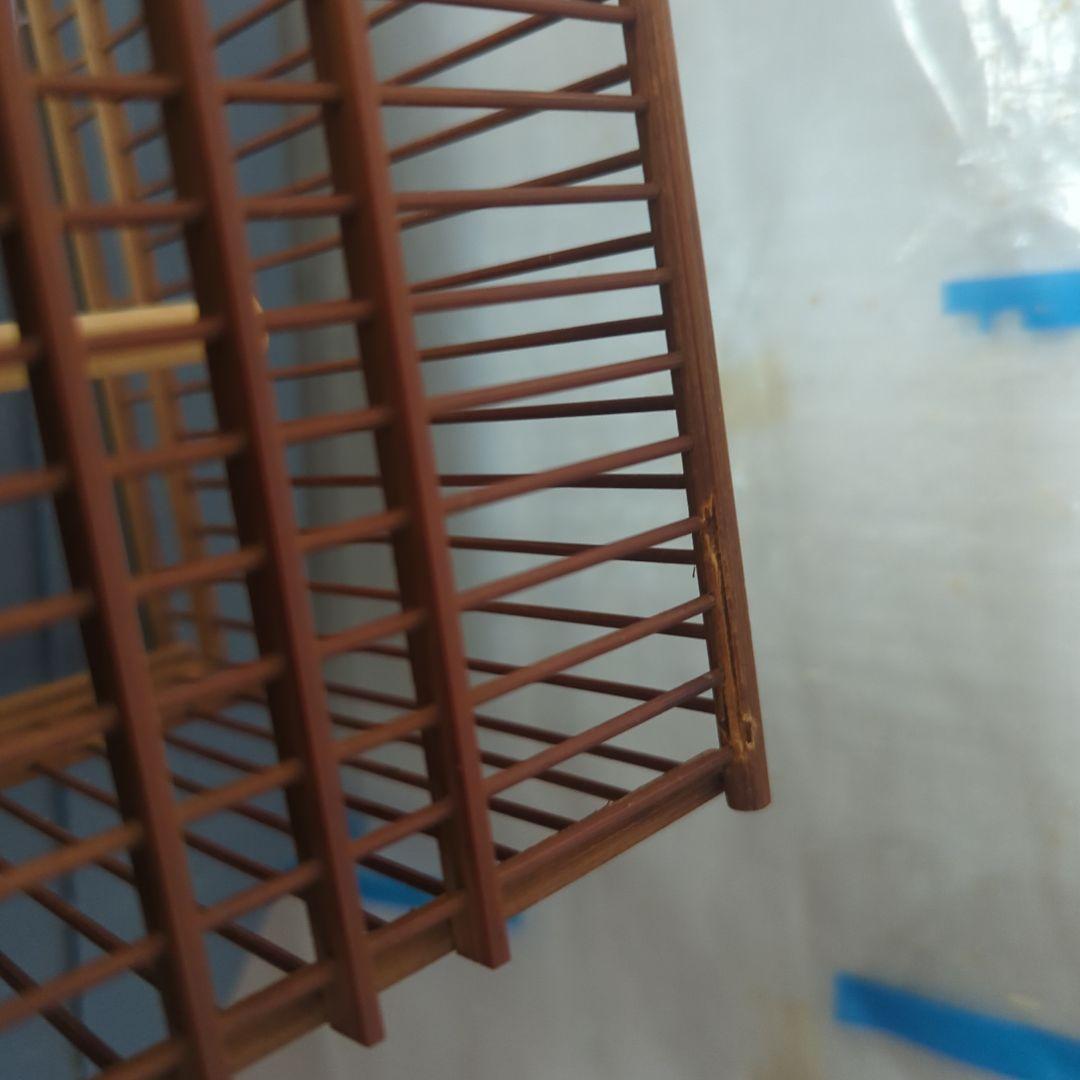 鳥籠　（６個セット）　餌猪口６個。（九谷焼）名札６枚