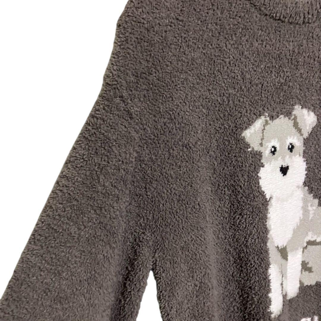 ジェラートピケ　ルームウェア　ワンピース　シュナウザー　ダークブラウン　F