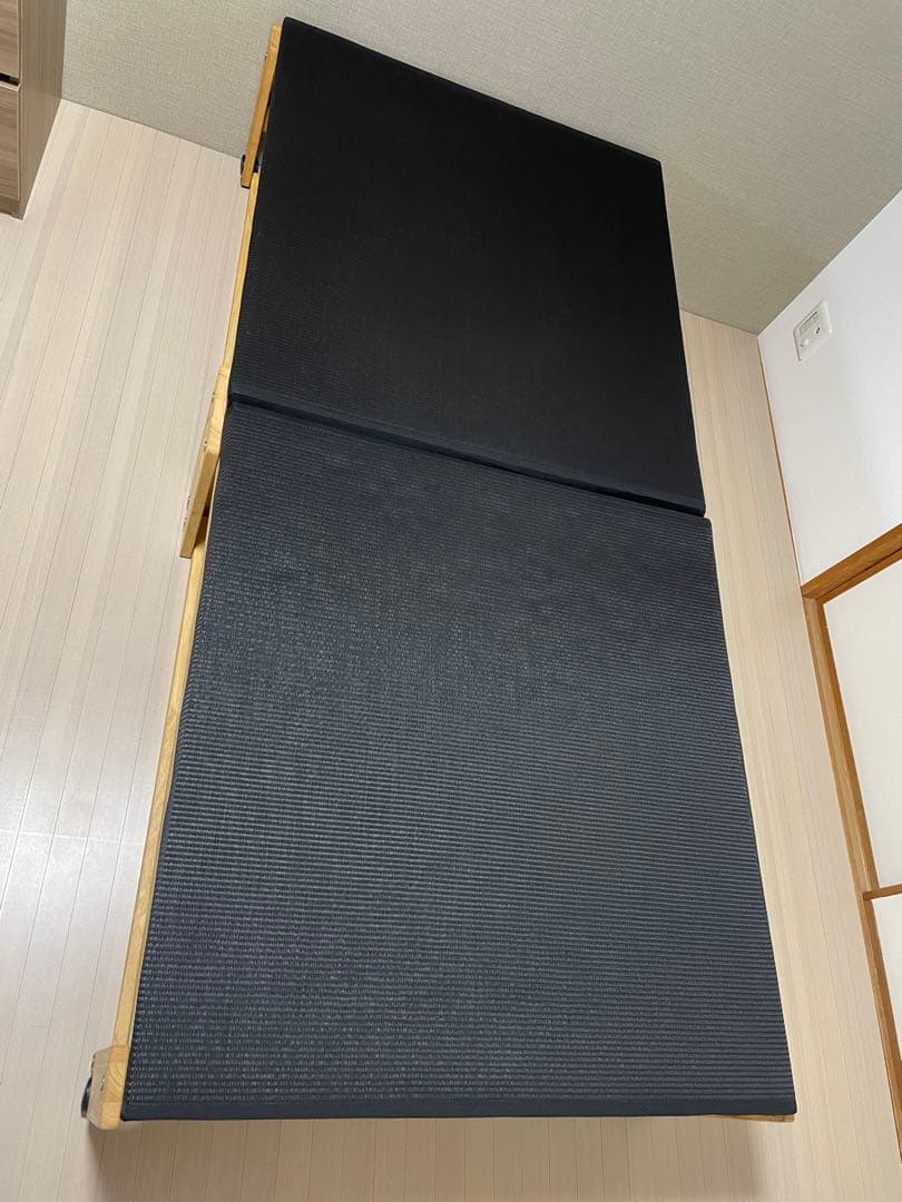 折りたたみ式　畳ベッド　シングル　日本製　中居木工　黒畳