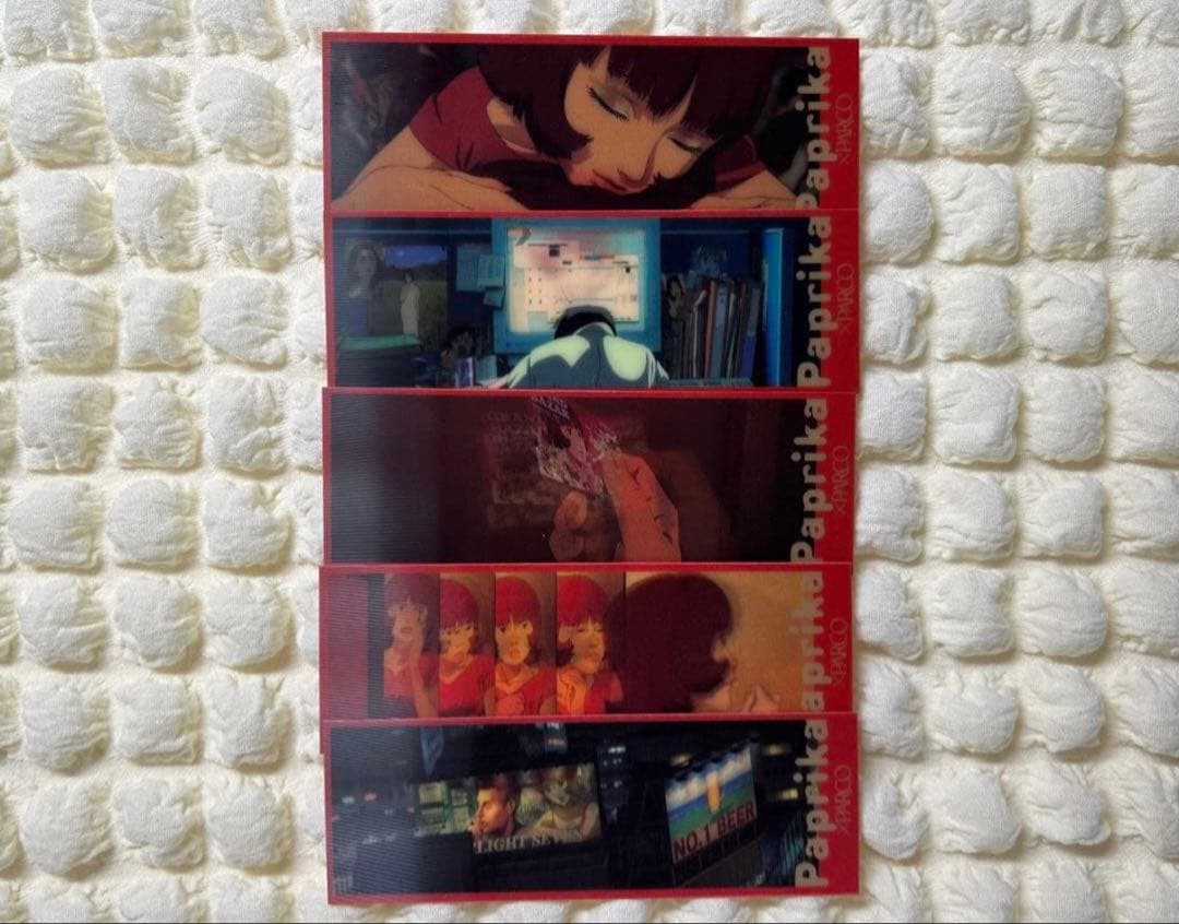 パプリカ　オリジナルブックマーカー PARCOノベルティー 5種×5セット