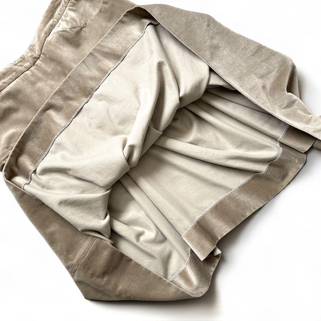 美品 Vivienne Westwood ベロア ドレープ アシメスカート 40