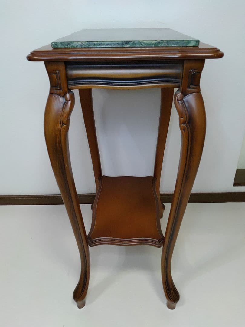 イタリア製 大理石天板 猫脚 コンソール　 花台　テーブル　ナイトテーブル