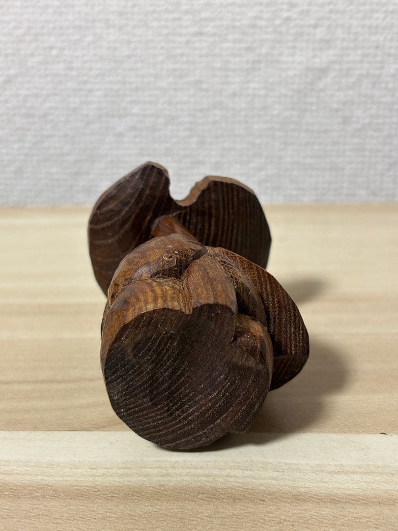 【希少】　木彫り　あとぐちさん作品　コロポックル