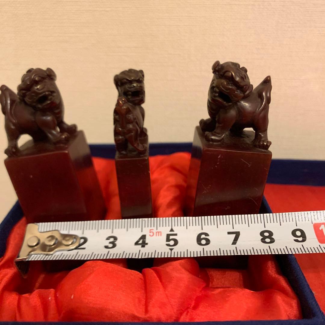 印材　獅子　アンティーク