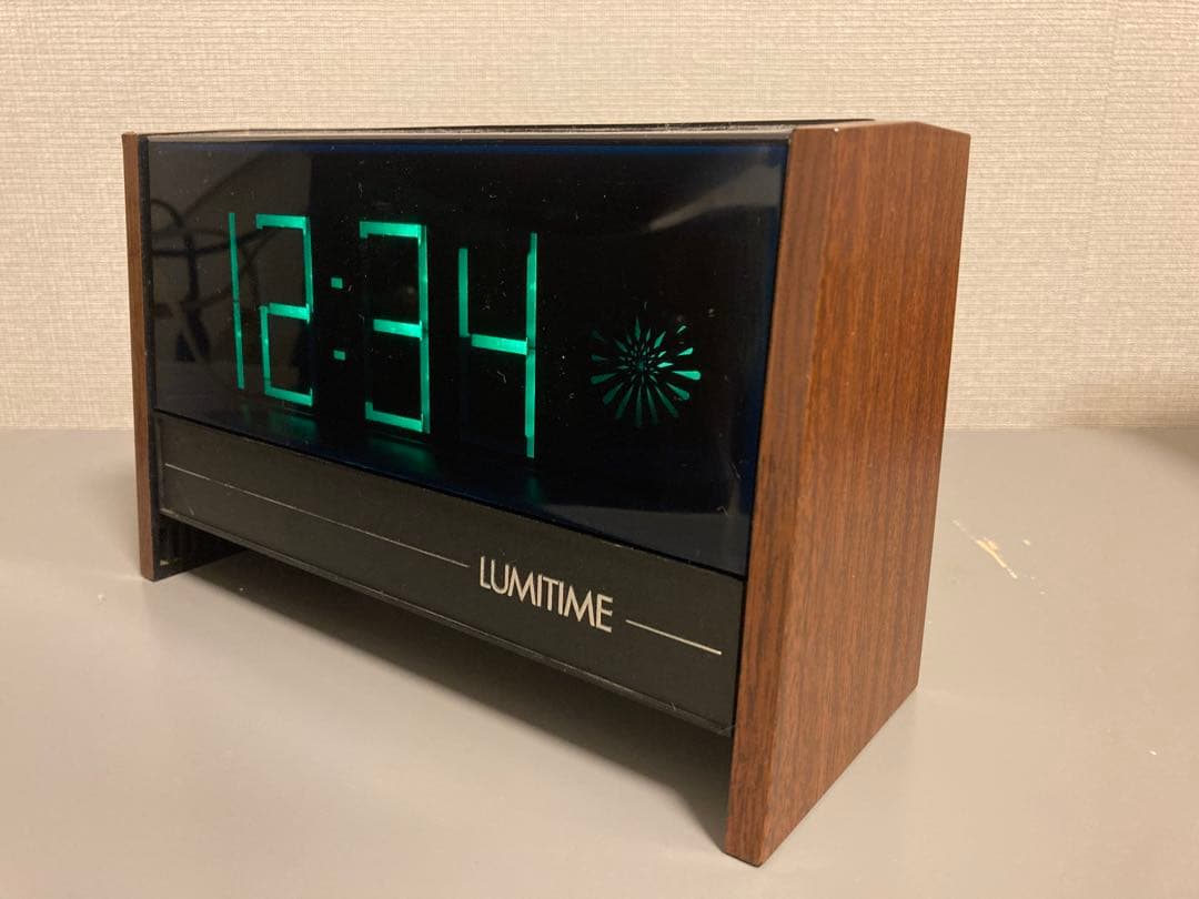 昭和レトロ　スペースエイジ　LUMITIME デジタル置時計 ルミタイム