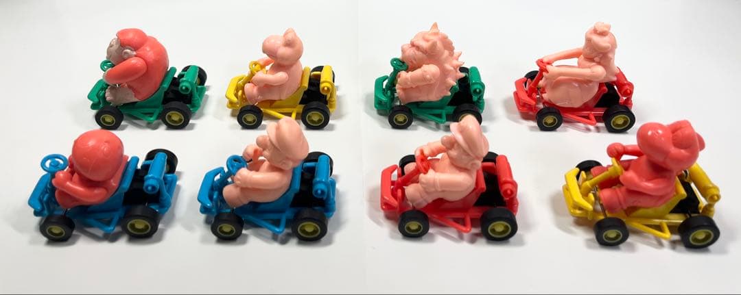 マリオカート　フィギュア　塩ビ　プルバック　マリオ　レトロ
