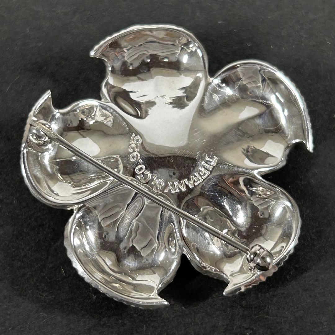 美品 ティファニー ブローチ ドッグウッド フラワー ブローチ ヴィンテージ