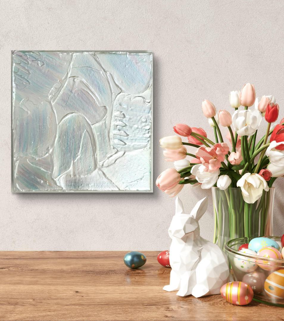 再生Ⅱ / テクスチャーアート 18×18㎝ S0 原画1点のみ モダンアート