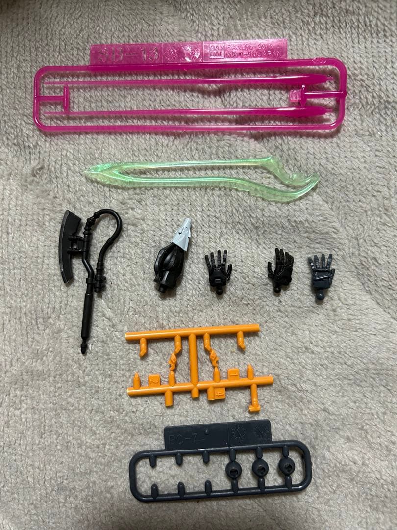 HG 1/144 ジークアクス　赤いガンダム　墨入れ済み　組み立て済み　セット