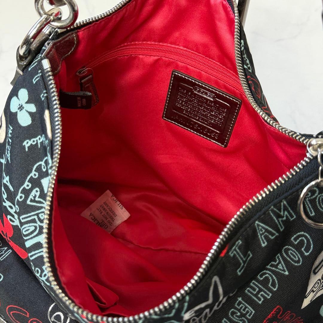 未使用級美品✨COACH POPPYマルチカラー ワンショルダーバッグ y2k