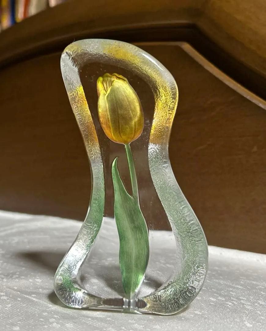 お値下げ　Mats Jonasson チューリップデザイン ガラス