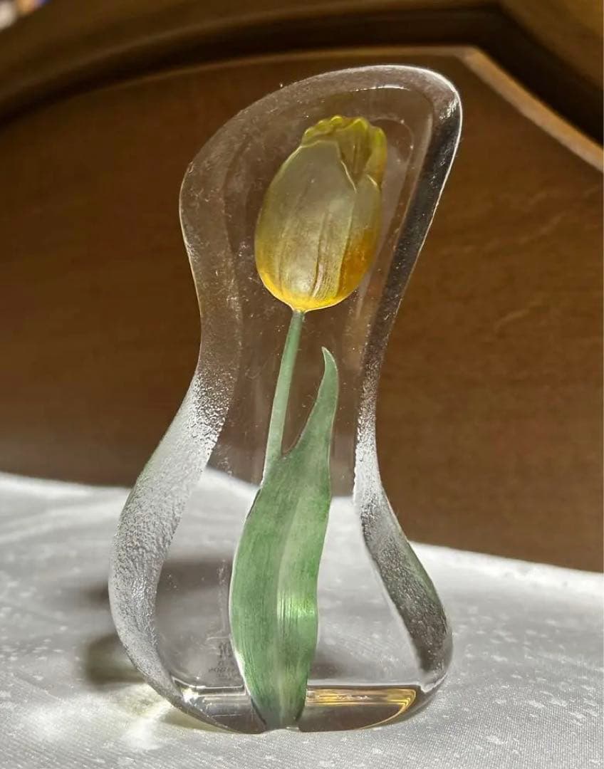 お値下げ　Mats Jonasson チューリップデザイン ガラス